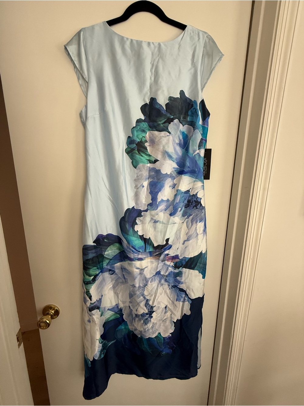 Rachel Zoe Light Blue Floral Midi Dress